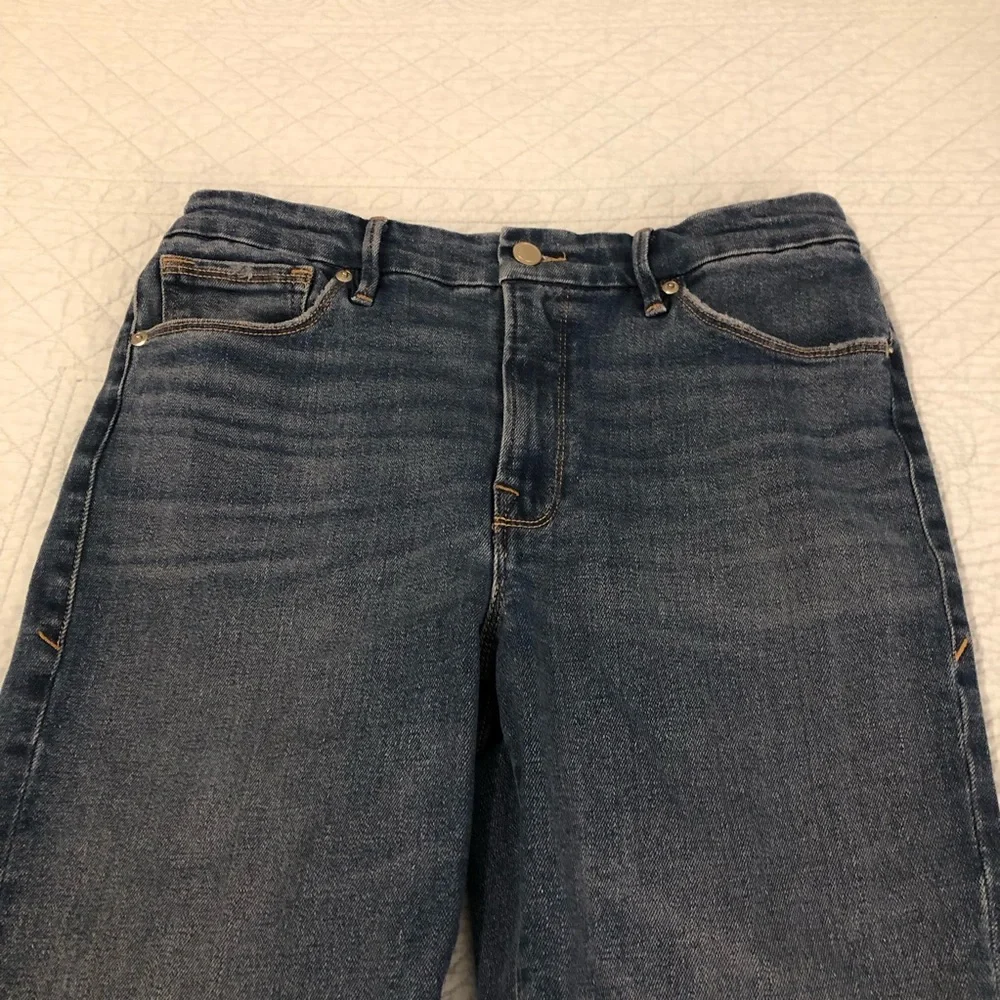 Good American Cigarette cropped jeans. Size 10.